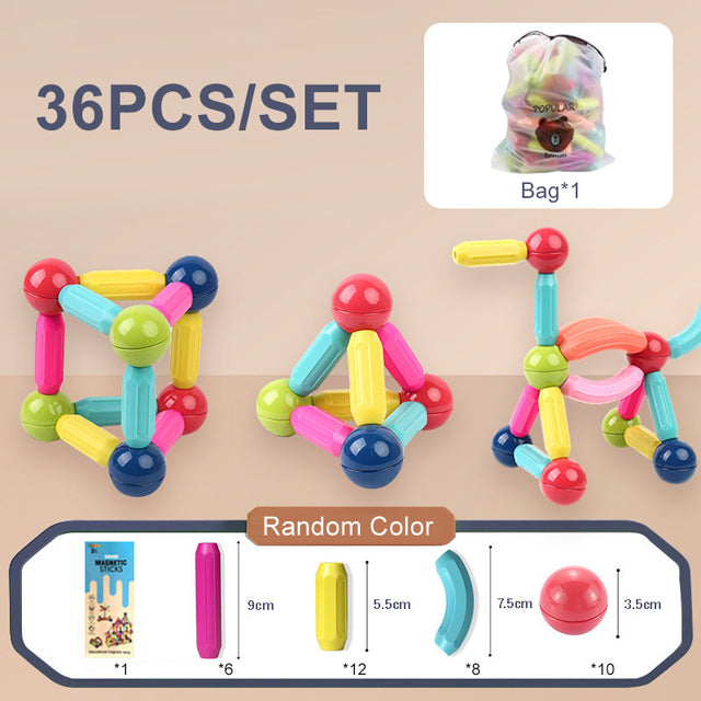 Blocos de Construção Magnéticos Infantil